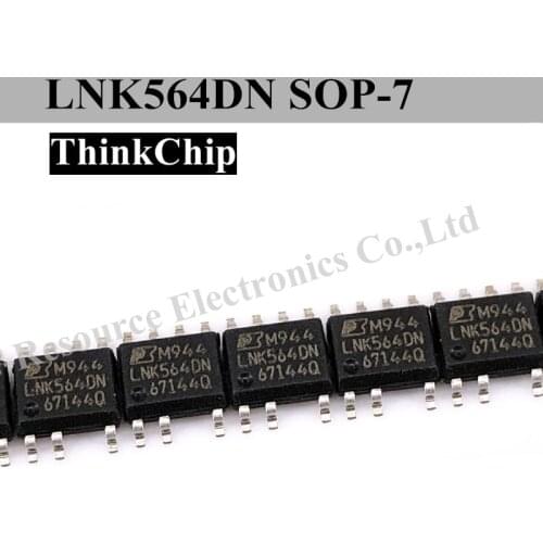 10pcs) LNK564DN LNK564D LNK564 SOP-7 Energy Effi cient Off-Line Switcher IC for Linear Transformer Replacement