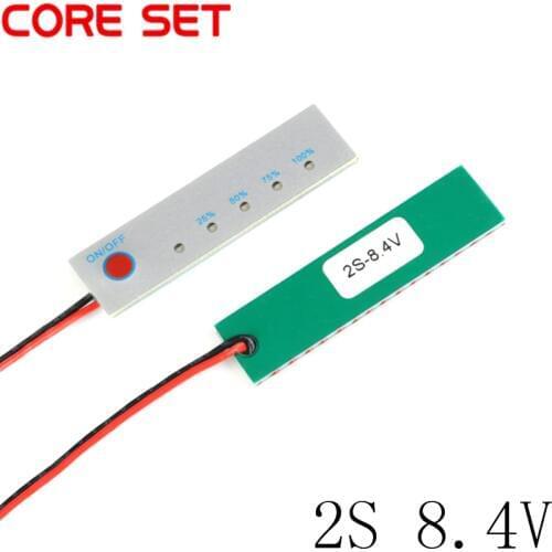 2S 8.4V BMS Li-ion Lithium Battery Capacity Indicator Display Power Level Tester PCB Module 18650 LCD Charge Discharge