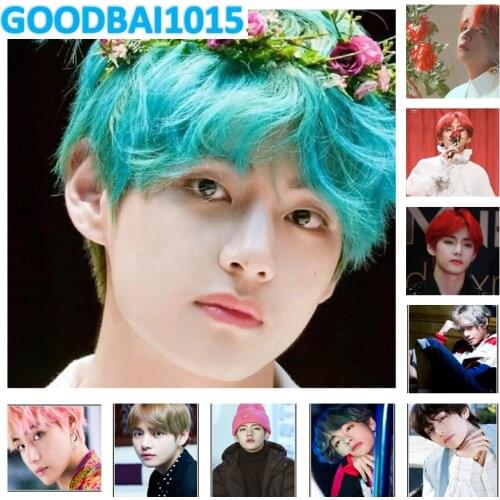 Bangtan 5D Diy Diamond Embroidery Full Square/Round Diamond Painting Mosaic Kim Tae Hyung Art Cross Stitch Kits Home Decor