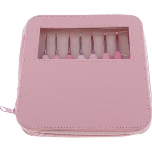 9Pcs Small Sizes Crochet Hooks Set, 2mm - 6mm Ergonomic Soft Handle Crochet