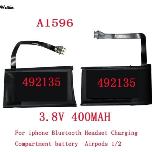 A1596 Real 400mAh Battery For Airpods 1 2 Wireless Charging Box Case Battery A1596 020-00098