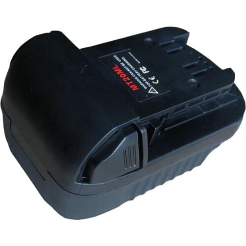 Mt20Ml Battery Converter Adapter For Makita 18V/20V Li-Ion Battery Bl1830 Bl1860 Bl1815 For Milwaukee M18 Li-Ion Battery