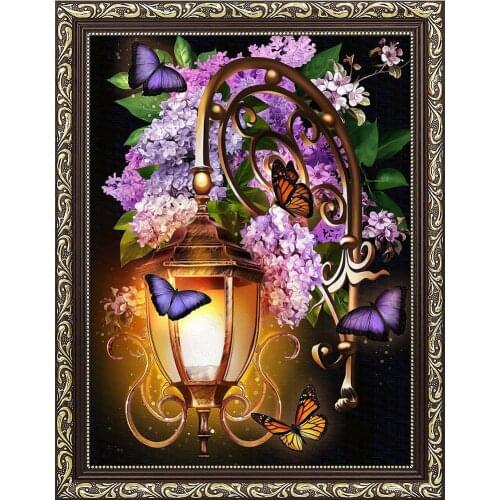 Huacan Diamond Embroidery Flower Full Square/Round Diamond Painting DIY Rhinestones Mosaic Rose Butterfly Home Decor