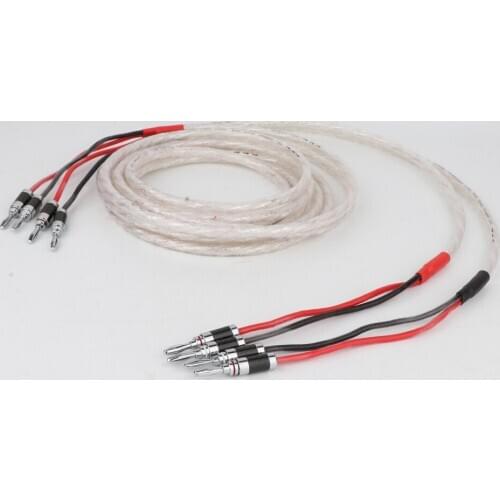 Audiophile Hiend hifi Audio Banana Plug AMP Speaker Cable wire Rhodium plated Carbon Fiber banana Speaker Cable Wire