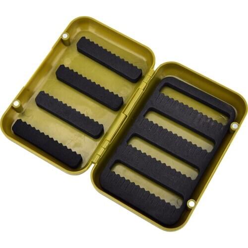 1PCS Artificial Insect Bait Hook Case Boxes Fish Accessories ABS Plastic Foam Fly Fishing Flies Lure Box Fly Tying