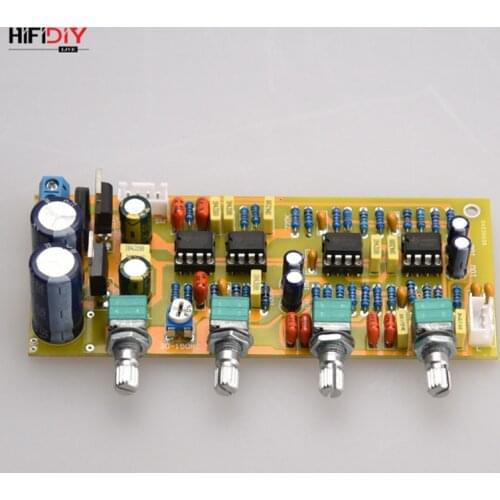 DIY HIFI Audio fever tone amplifier board NE5532 pre-amplifier board for 2.1 channel audio amplifier board using