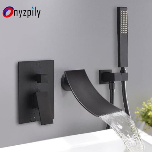 Bathroom Bathtub Faucet ORB Chrome Faucet Delicate Cold and Hot 180 Rotation Wall Mounted 2 ways Water Outlet torneira para banh