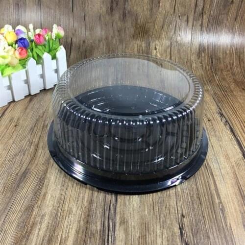 10pcs 8Inch Transparent Plastic Cake Pastries Box Cupcake Muffin Dome Holders Portable Cases Boxes Cups Wedding Birthday