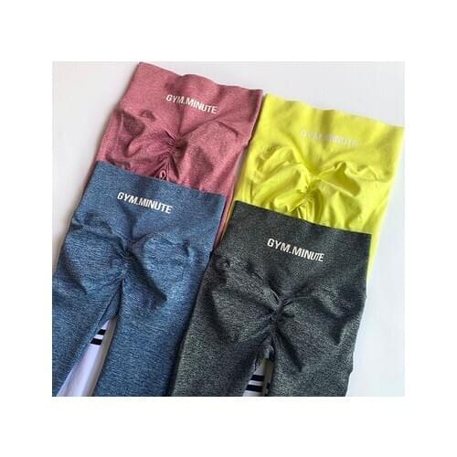 Women High Waist Seamless Gym Training Leggings Breathable Letter Printing Fitness Sports Legging Push Hip Running Yoga Pant