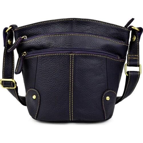 Genuine Leather Small Messenger Bags For Ladies Shoudler bolsa feminina bolso mujer Handbag 100% Cowhide Women Crossbody Bag