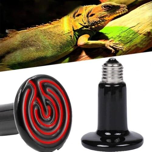 Powerful Pet Heating Lamp Multifunctional Infrared Ceramic Turtle Basking Light for Reptile Accessories Lighting Supplies