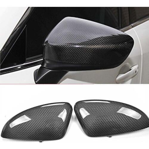New Carbon Fiber Car Side Door View Mirrors Replacment Cover For Mazda 6 Atenza 2014
