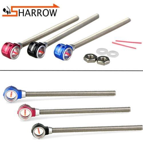 1pc Recurve Bow Sight 0.5/0.75/1.0 Optic Fiber Pin Sight Lens Shooting Aiming Fram For Outdoor Hunting Archery Accessories