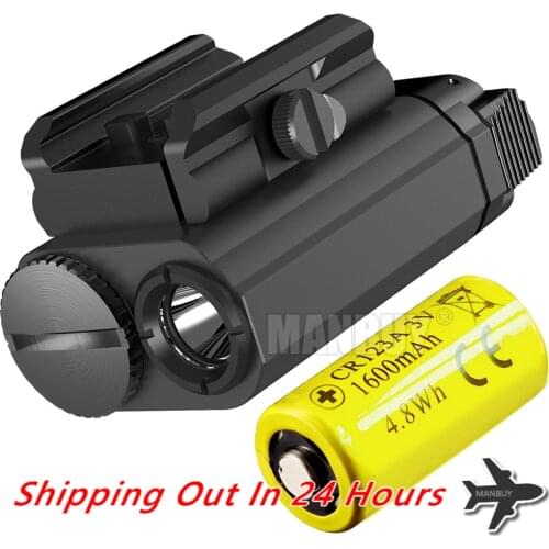 Original NITECORE NPL20 CREE XP-G3 S3 LED Weapon Light 1xCR123A Tactical Flashligh Universal Compact Shoot Hunt Waterproof Torch