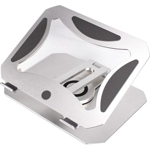 Laptop Stand Ergonomic Aluminum Desktop Laptop Stand Adjustable Height Up to 17cm Computer Stand for 11-17 Inch Laptop