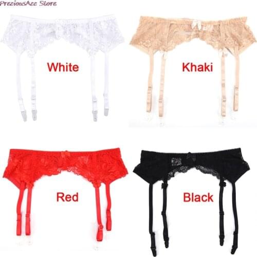 Garters Suspenders Double Breasted Adjustable Waist Belt for Stockings Socks M and L Plus Size for Stockings