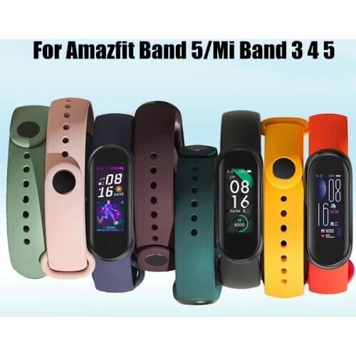 Strap For Xiaomi Mi Band 5 Strap Miband 4 3 For Amazfit Band 5 Sport Multicolor Waterproof For Xiomi Band5 miband 5 Bracelet