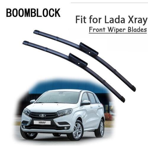 BOOMBLOCK 2PCS High Quality Front Windshield Wiper Blades For Lada Xray 2017 2016 2015 Accessories