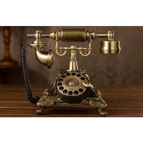 Rotate Dial the number antique telephone vintage fashion gift household american style telephone