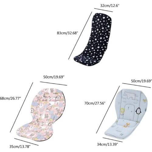 T5EC Universal Baby Stroller High Chair Seat Cushion Liner Mat Cart Mattress Mat Feeding Chair Pad Cover Protector