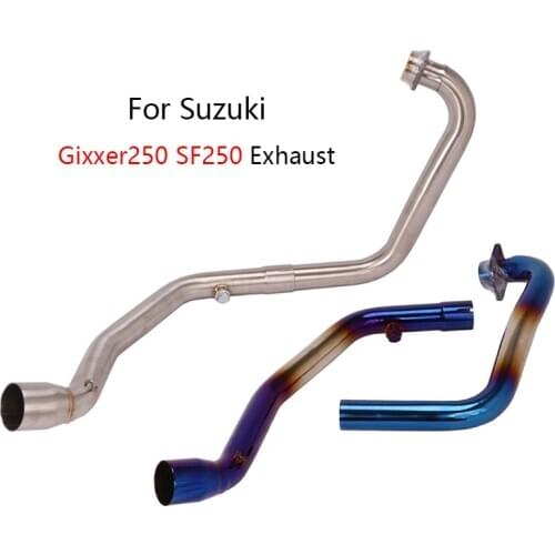 Exhaust System for Suzuki Gixxer250 SF250 Motorcycle Exhaust Pipe Header Mid Link Pipe Slip On 51mm Mufflers Stainless Steel