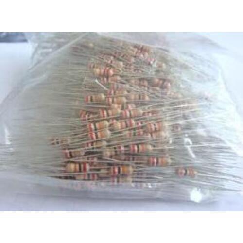 1/6W 5% 0.1-0.91R 0R 1R-10M Carbon Film Resistor x 1000PCS