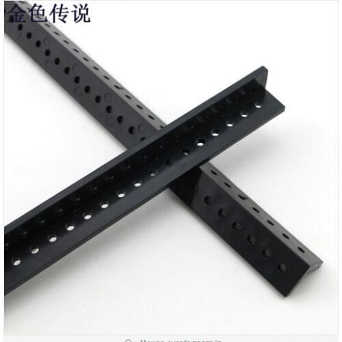 17189TW 2Pcs Angle-Long Perforated Plastic Strip Profile Manual Remote Control Car Upgrade Accessory