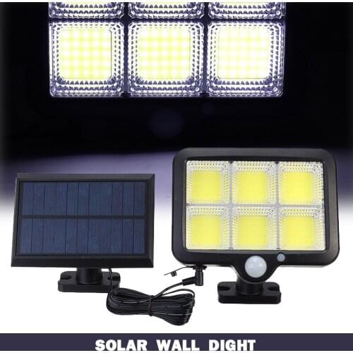 1Psc Solar PIR Motion Sensor Wall Light Waterproof Wall Emergency Street Security Lamp for Garden Yard Walkway Lighting