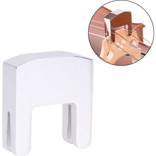 3/4-4/4 Cello Practice Mute for Cello Strings Parts Metal Silver