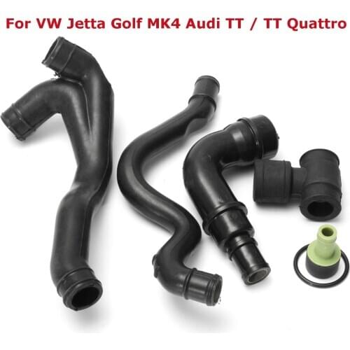 6Pcs Car Engine Crankcase Breather Hose Pipe Set 06A103213F 06A103221AH 06A103213AF for Audi TT Quattro VW Golf Jetta MK4