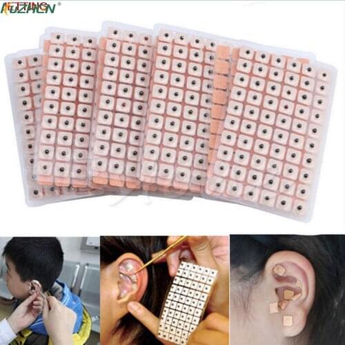 JETTING-600 Pcs/lot Relaxation Ears Stickers Needle Ear Vaccaria Seeds Ear Massage Auricular-paster Press Seeds