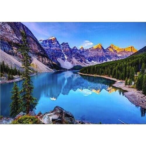 5D DIY Diamond Painting Lavender landscape Full Square/Round Mosaic Rhinestone Diamond Embroidery picture home decoration FG1664