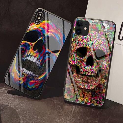 Anthropomorphic expression Phone Case Tempered Glass For iPhone 12 Pro Max Mini 11 Pro XR XS MAX 8 X 7 6S 6 Plus SE 2020 case