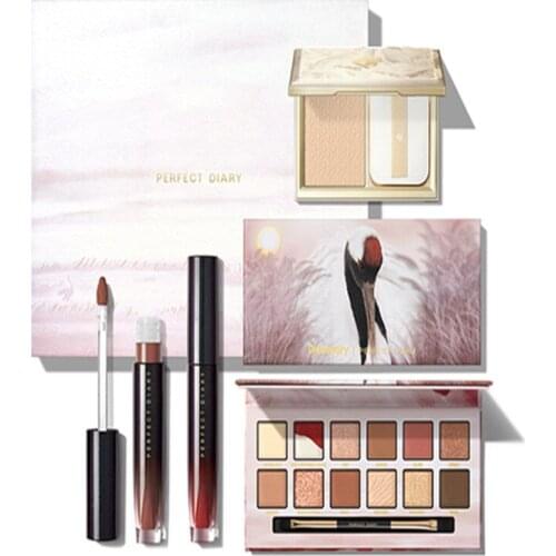 CY PERFECT DIARY Red-Crowned Crane Gift Box Makeup Set Cosmetics Complete Set for Beginners Authentic