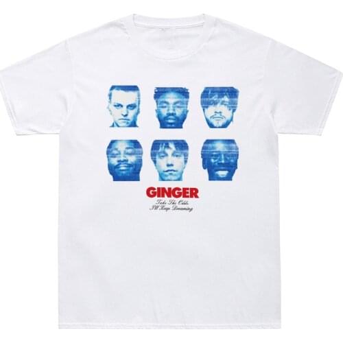 GINGER T Shirt Men All-American Boyband Brockhampton T-Shirts Cotton Tee Shirt Take The Odd I'Ll Keep Dreaming Letter Print Tees