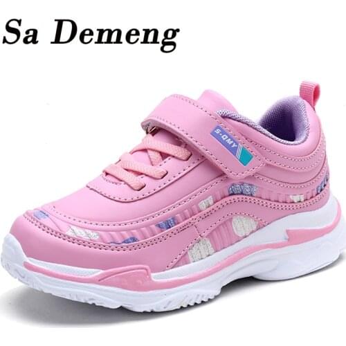 Sa Demeng Kids Sport Shoes Waterproof Running Shoes Girls Sneakers Tenis Infantil Breathable Antislip Children Shoes Size 26-37