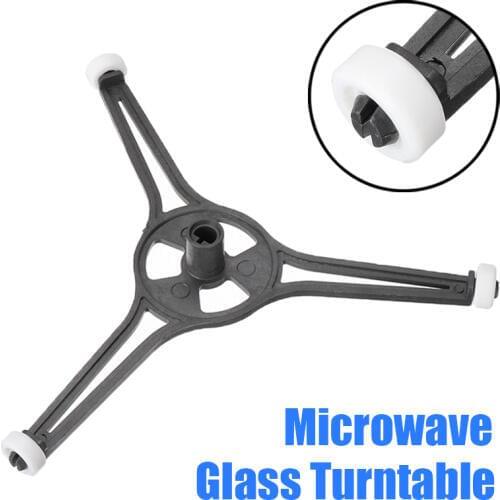 Mayitr Microwave Ring Roller Support Glass Turntable Plate Holder Stand W/Triple Arm For Home Kitchen Cookware Tool