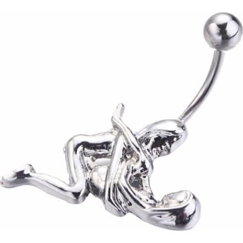 Fashion Sexy Lovers Navel Belly Ball Button Barbell Ring Body Piercing