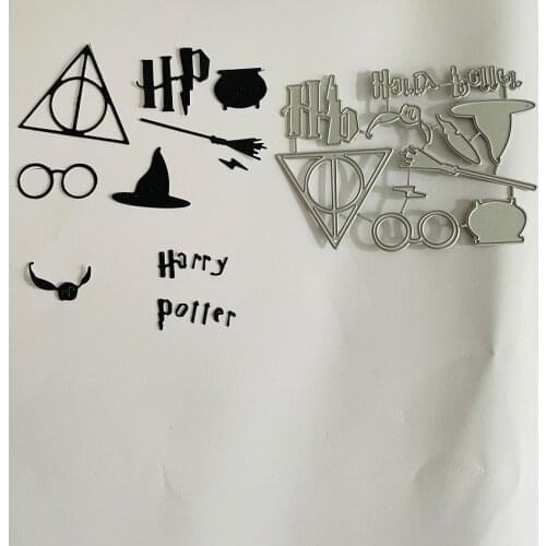 Cartoon characterMagic hat broom Metal Cutting Dies for DIY Scrapbook Paper Cards Emboss Decorative Craft Die Cut handmade craft