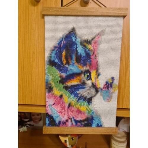 New 5D DIY Diamond Painting Frame 21-51cm Painting Frame Magnetic Wooden Hanger Wood Photo Frame Painting Diamond Embroidery Kit