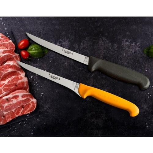 Lazbisa Knife Set Meat Bread Fruit Vegetable KLnife Set Fillet Knife 2 pcs Gold and Black Series Набор кухонных ножей