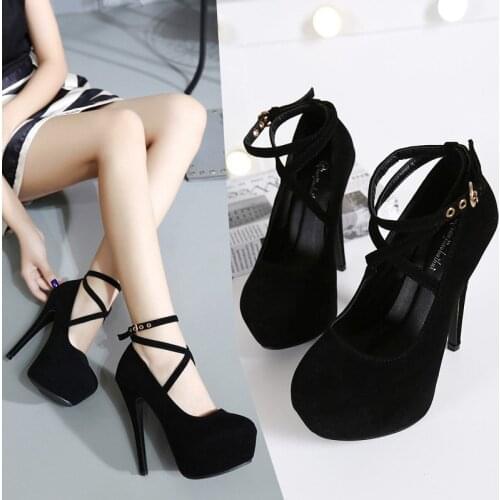 New Stiletto High Heels, Cross Laces, Single Shoes, Party Womens High Heels