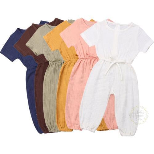 6M-3Years Toddler Newborn Infant Baby Girls Jumpsuit Soft Short Sleeve Rompers Summer Baby Girl Costumes