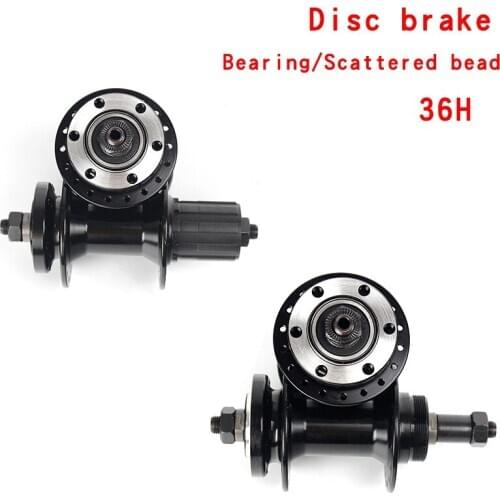 Mountain bike disc brake type flower drum quick release 36 hole scattered bead rotating type Peilin bearing flower drum