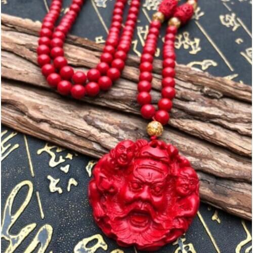 Cinnabar Zhongkui Hanging Drop for Capturing Ghosts and Transporting Protectors to Prevent Evil Men and Women