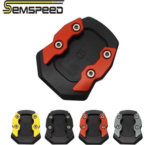 SEMSPEED Motorcycle Side Stand Enlarger For Honda CB650F CB500F CB500X CBR250 CBR300 CBR500 CB650 Kickstand Extension Plate Pad