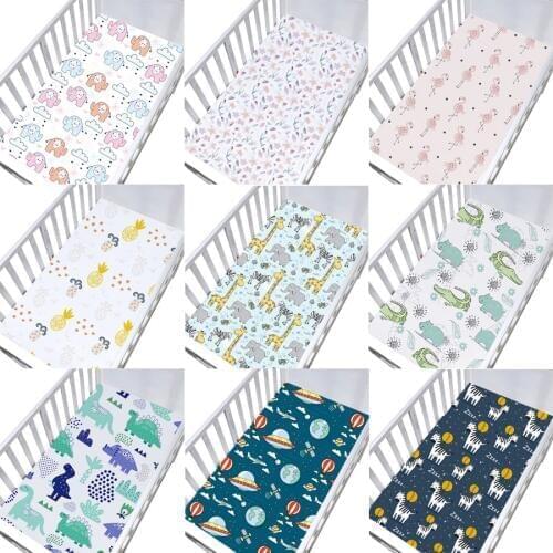 Baby Crib Sheet 100% Microfiber Stretchy Crib Sheets for Boys Girls,Universal Woven Fitted for Standard Baby Toddler Crib