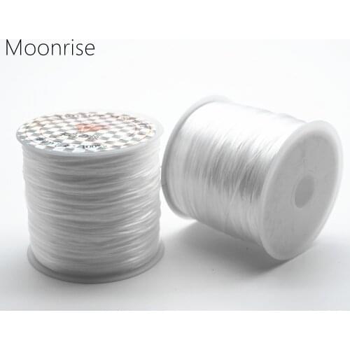 60Meter 1.0x0.3mm Elastic Cord Beading Thread Jewelry Accessories Crystal String Cord For DIY Necklace Bracelet HK029