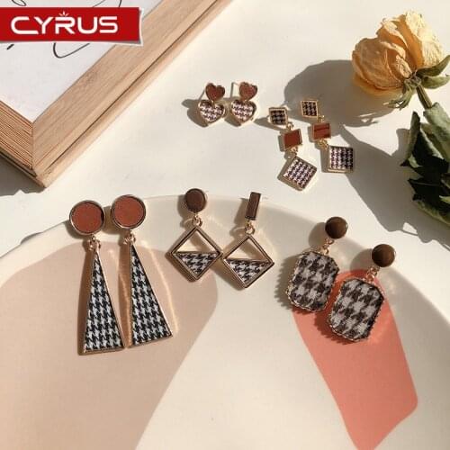Korean Dangle Drop Earrings Vintage Long Geometric Earrings Women Jewelry Accessories for Girl Wedding Party Gift 2020 Trendy