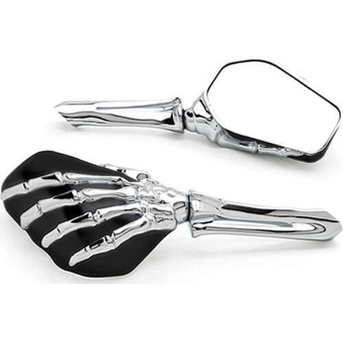 Brand new Black/Chrome Custom Motorcycle Skeleton Mirrors For Victory V92C V92SC V92TC Deluxe Classic